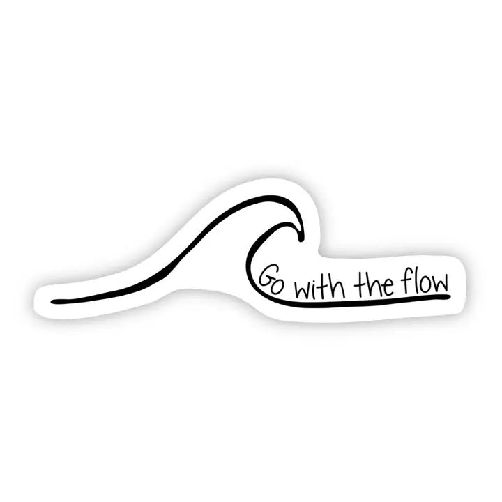 Big Moods, Wave Go with the Flow Vinyl Sticker