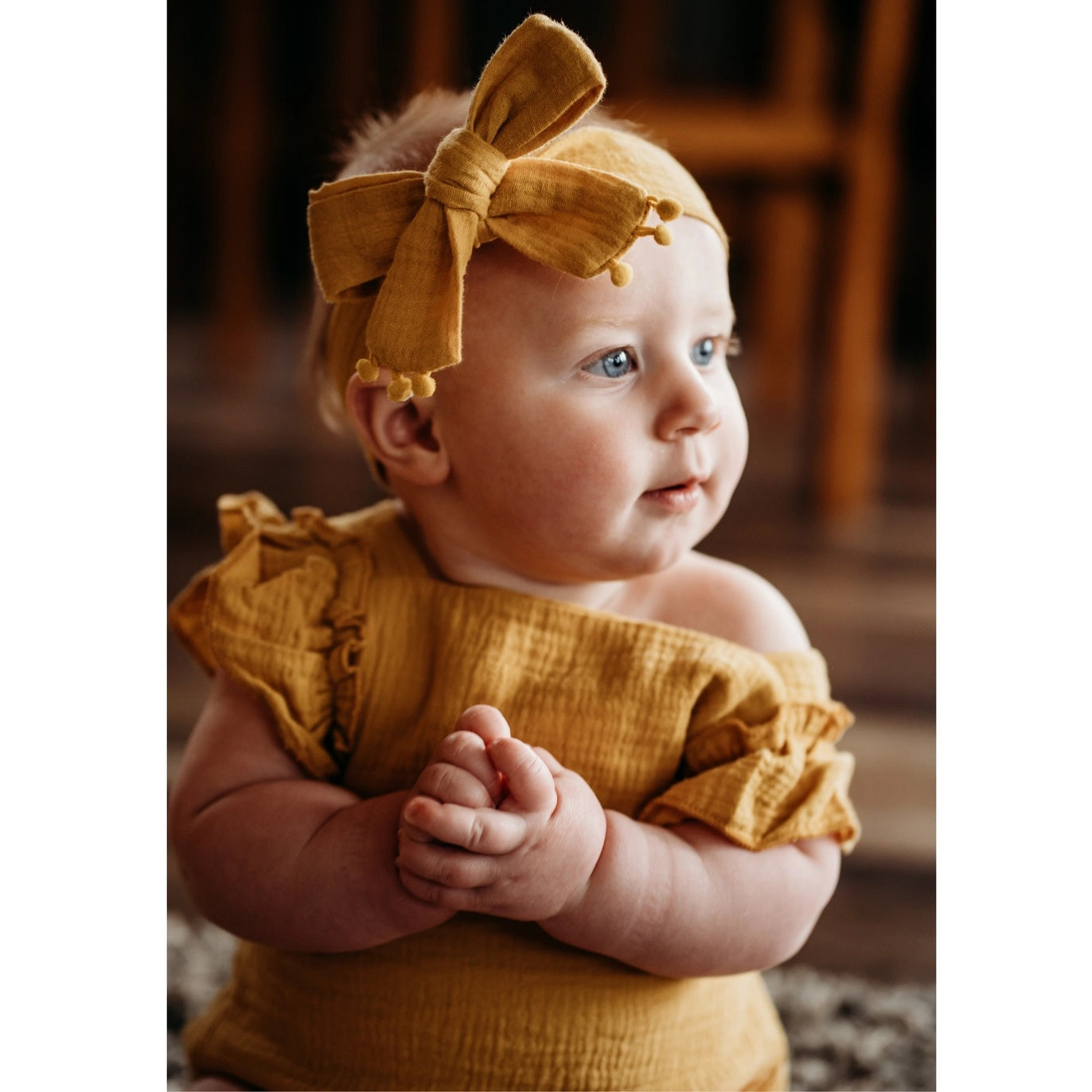 Mommy & Me Yellow Maxi Matching Dress - Infant