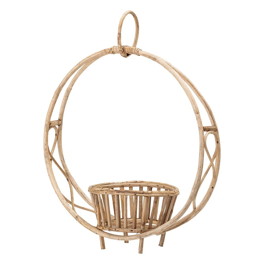 rattan planter hanging Handwoven Rattan Hanging Planter or Sitting Plant Stand – Boutique Dandelion