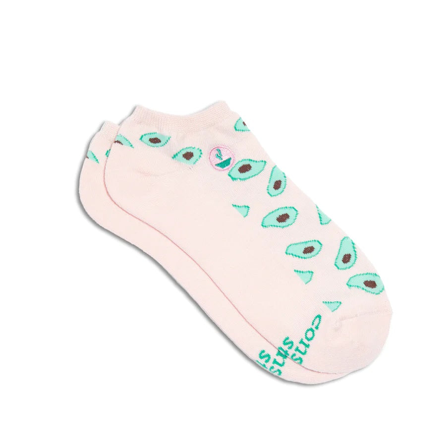 Conscious Step, Ankle Socks That Protect Meals - Friendly Avocados - Boutique Dandelion