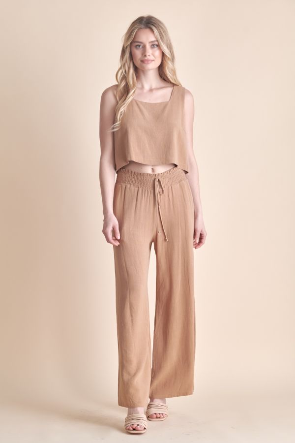 Linen Square Neck Tank