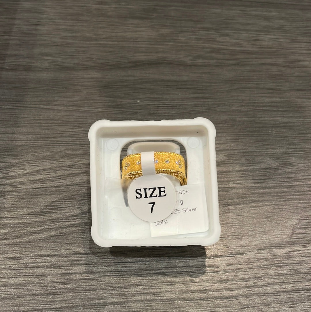 Square Shape Clover Ring