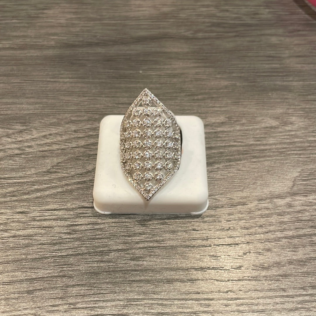 CZ Cocktail Statement Ring