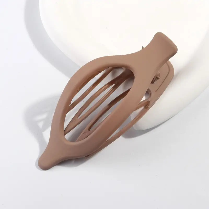 Oval Side Hair Claw Clip