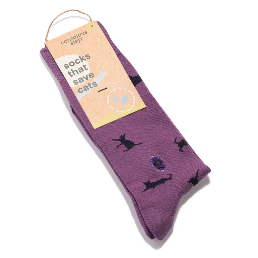 Conscious Step, Socks That Save Cats - Curious Cats - Boutique Dandelion