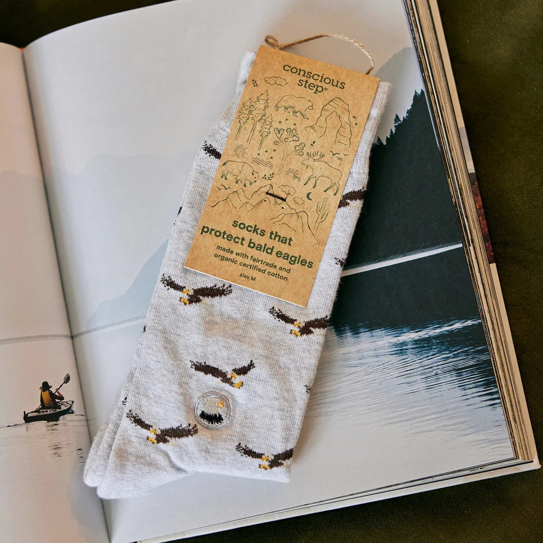 Conscious Step, Socks That Protect Bald Eagles - Soaring Eagles