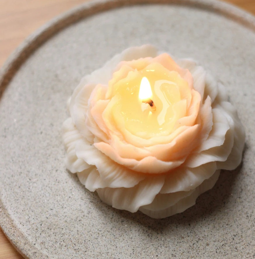 Peony Flower Candle