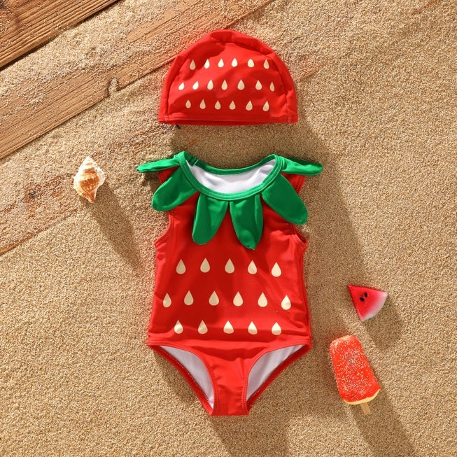 2-Piece Fruity Swimsuit for Baby Girl