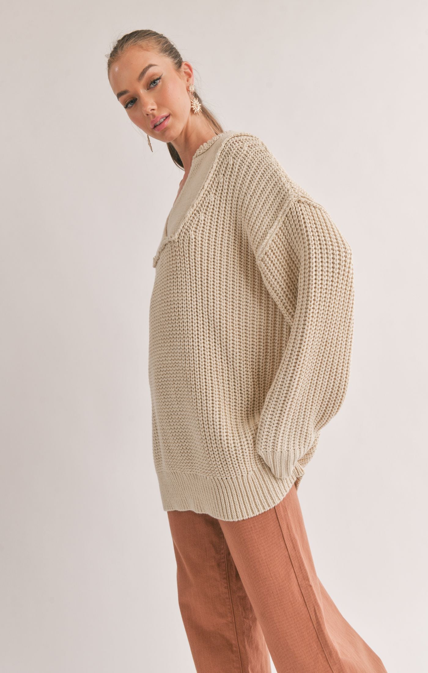 Sage The Label, Kaia Oversized Wear 2 Ways Sweater
