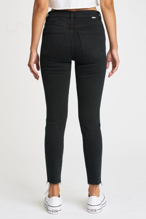 Daze Denim, Moneymaker High Rise Vintage Skinny in 1AM Black - Boutique Dandelion