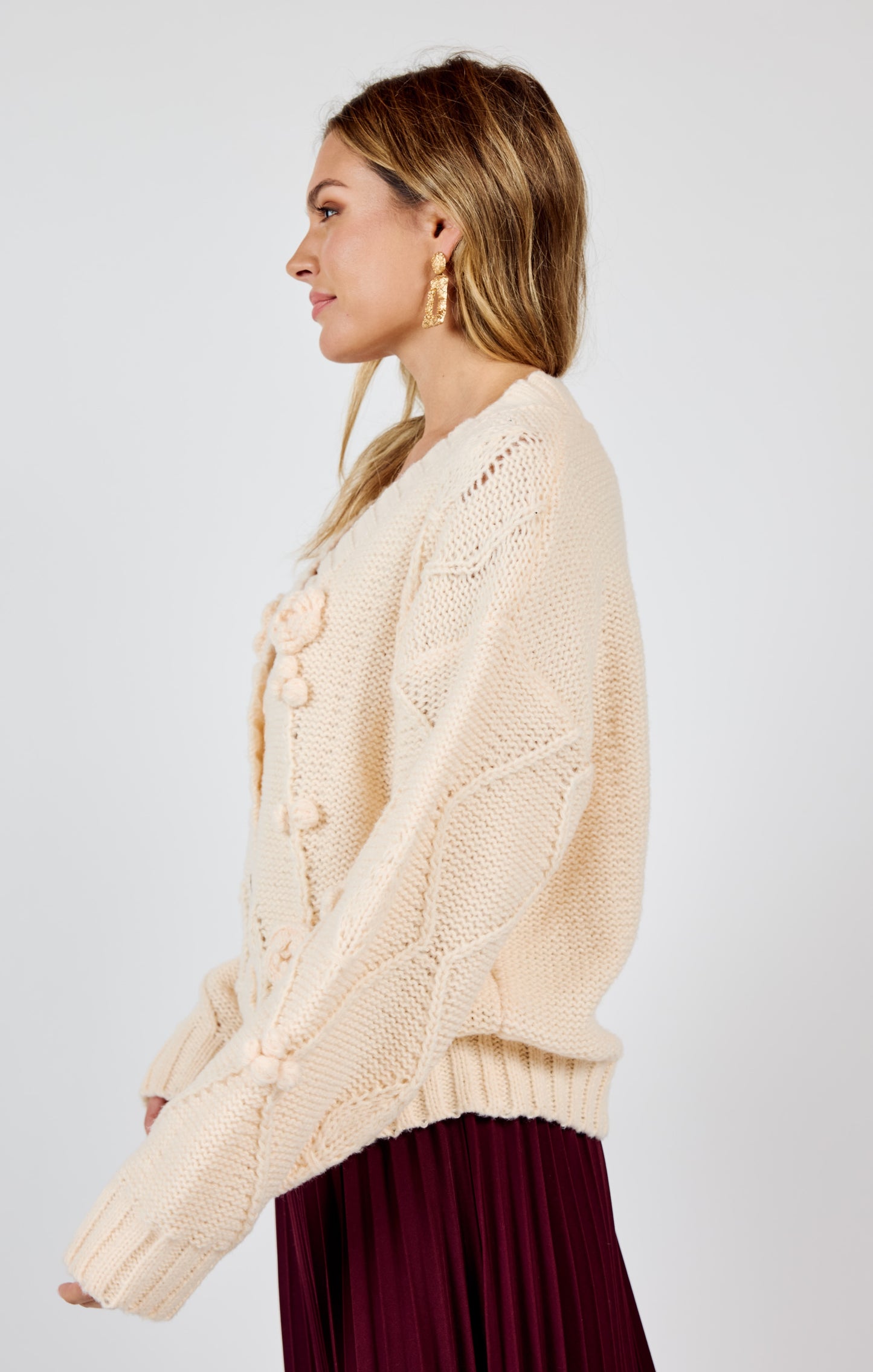 Rosie 3D Sweater Cardigan