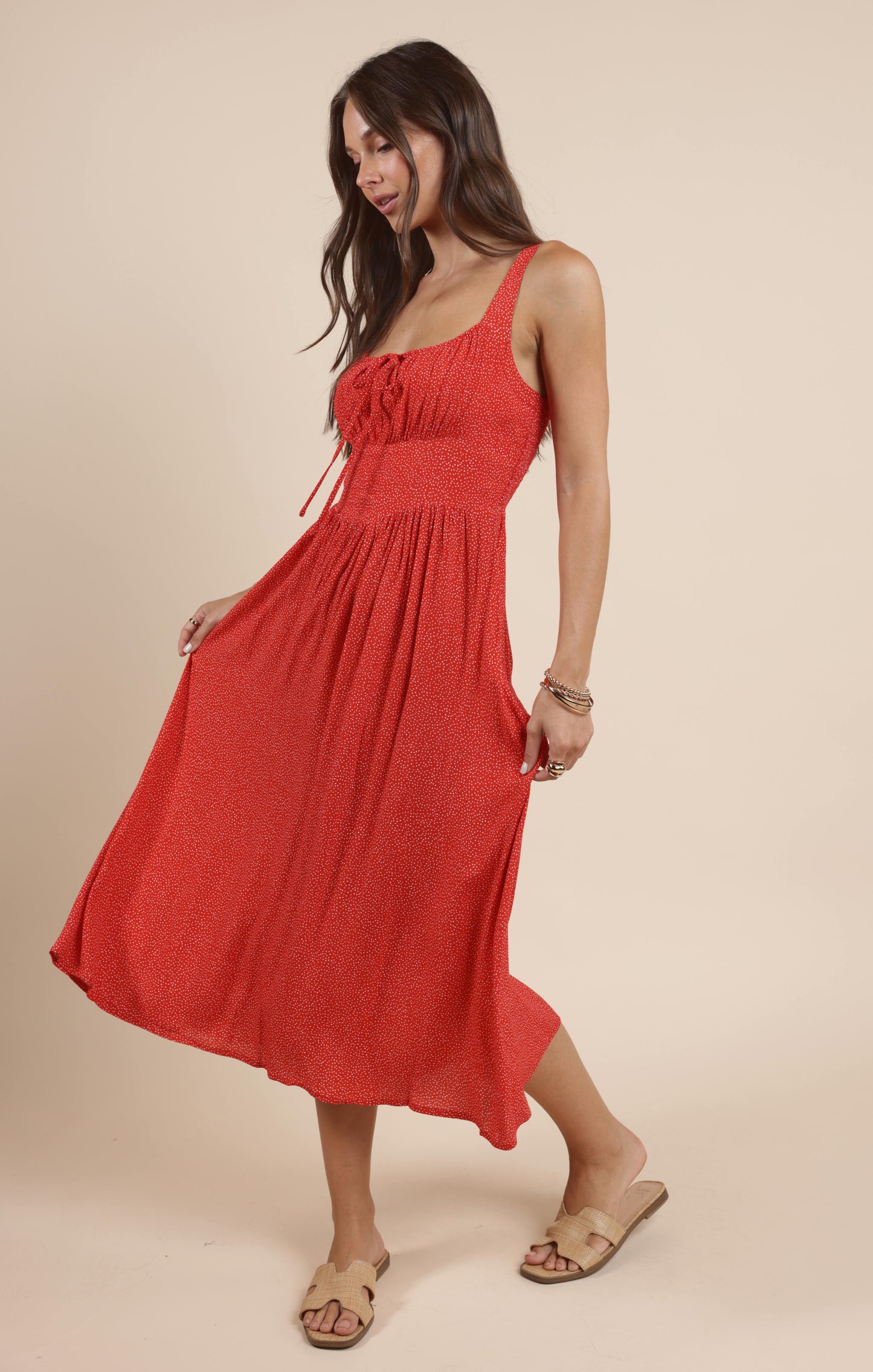 Sadie & Sage, Nina Milkmaid Midi Dress