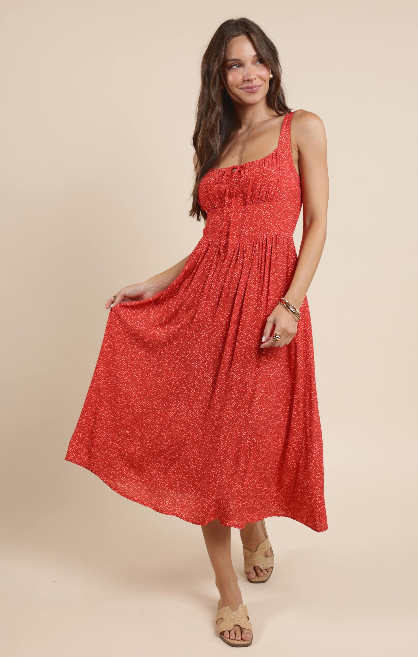Sadie & Sage, Nina Milkmaid Midi Dress