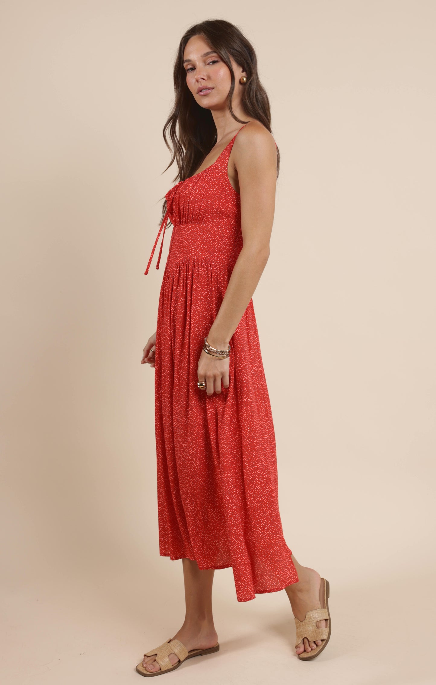 Sadie & Sage, Nina Milkmaid Midi Dress
