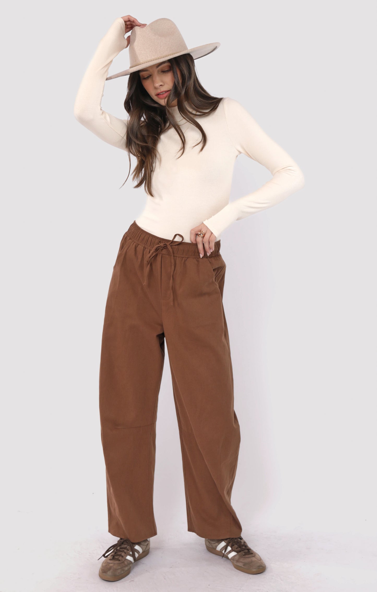 Ronan Mock Neck Top With Thumbhole