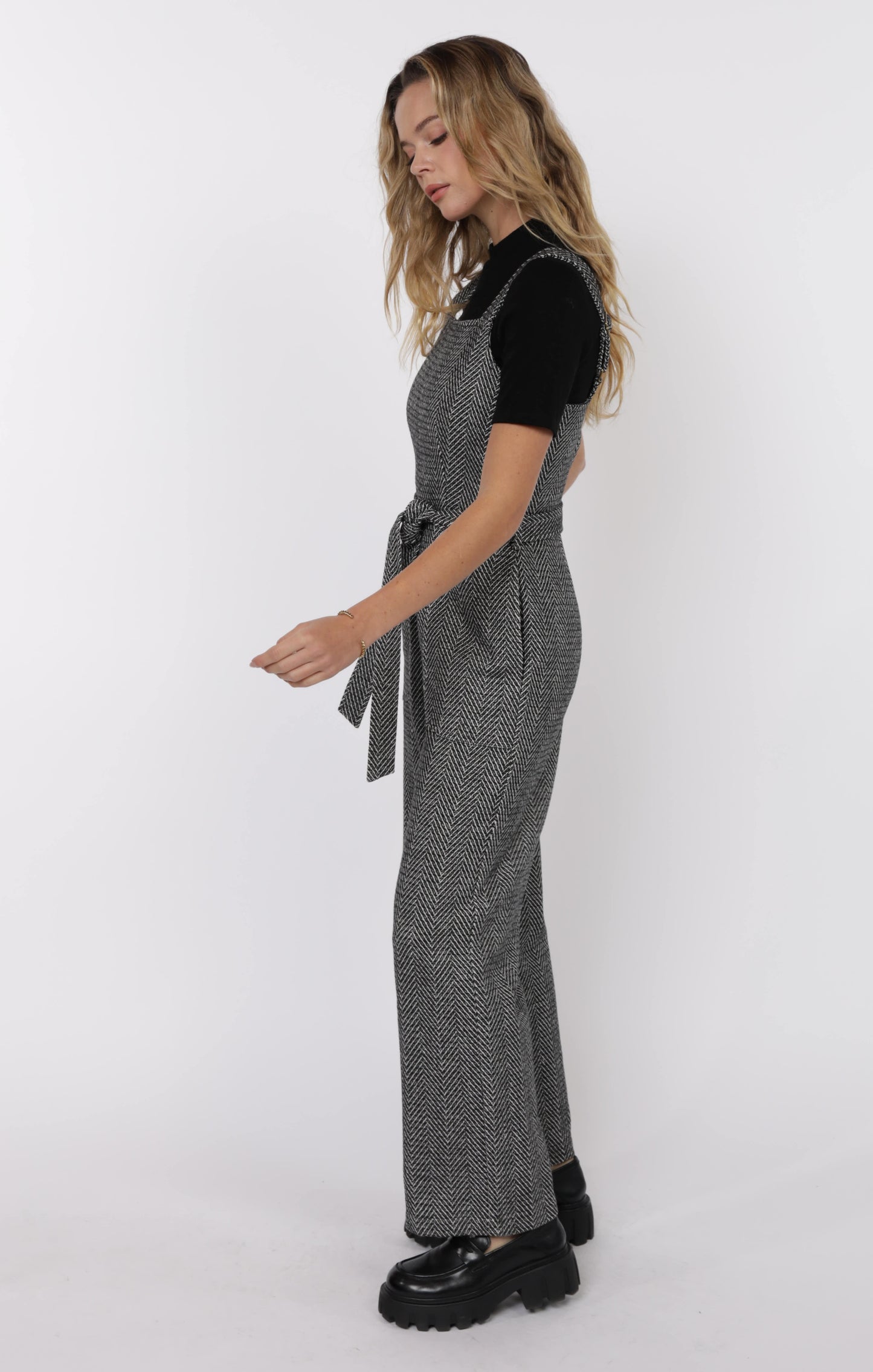 Femme Energy Belted Overall Jumpsuit