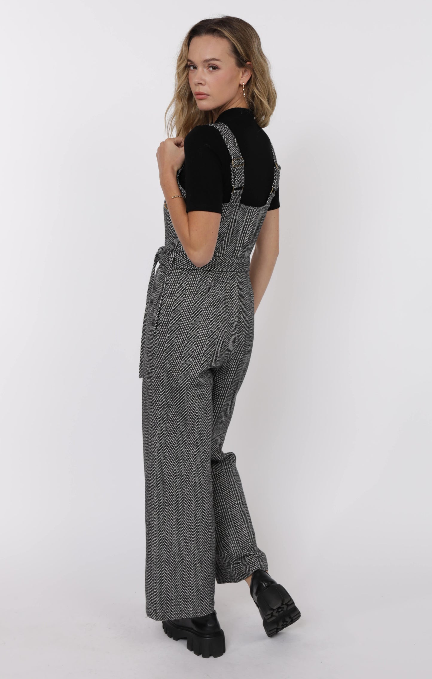 Femme Energy Belted Overall Jumpsuit