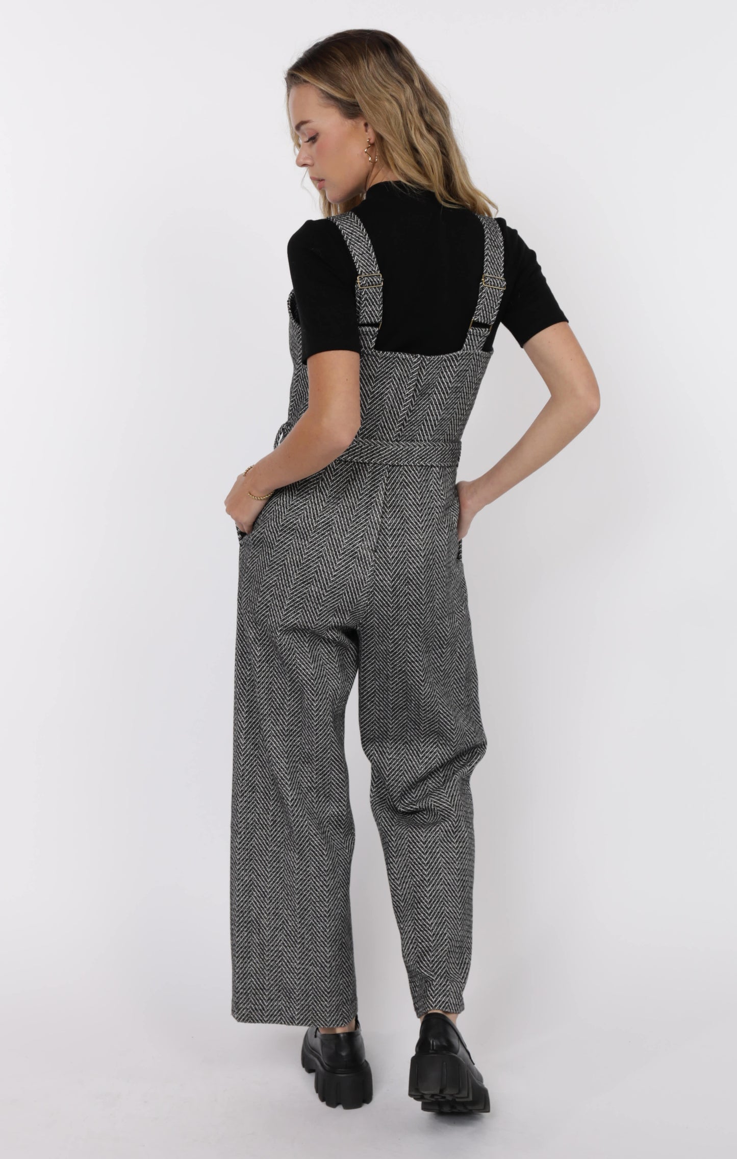 Femme Energy Belted Overall Jumpsuit