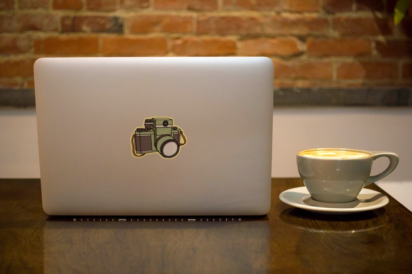 Little Hiker Bird, Vintage Camera Vinyl Sticker