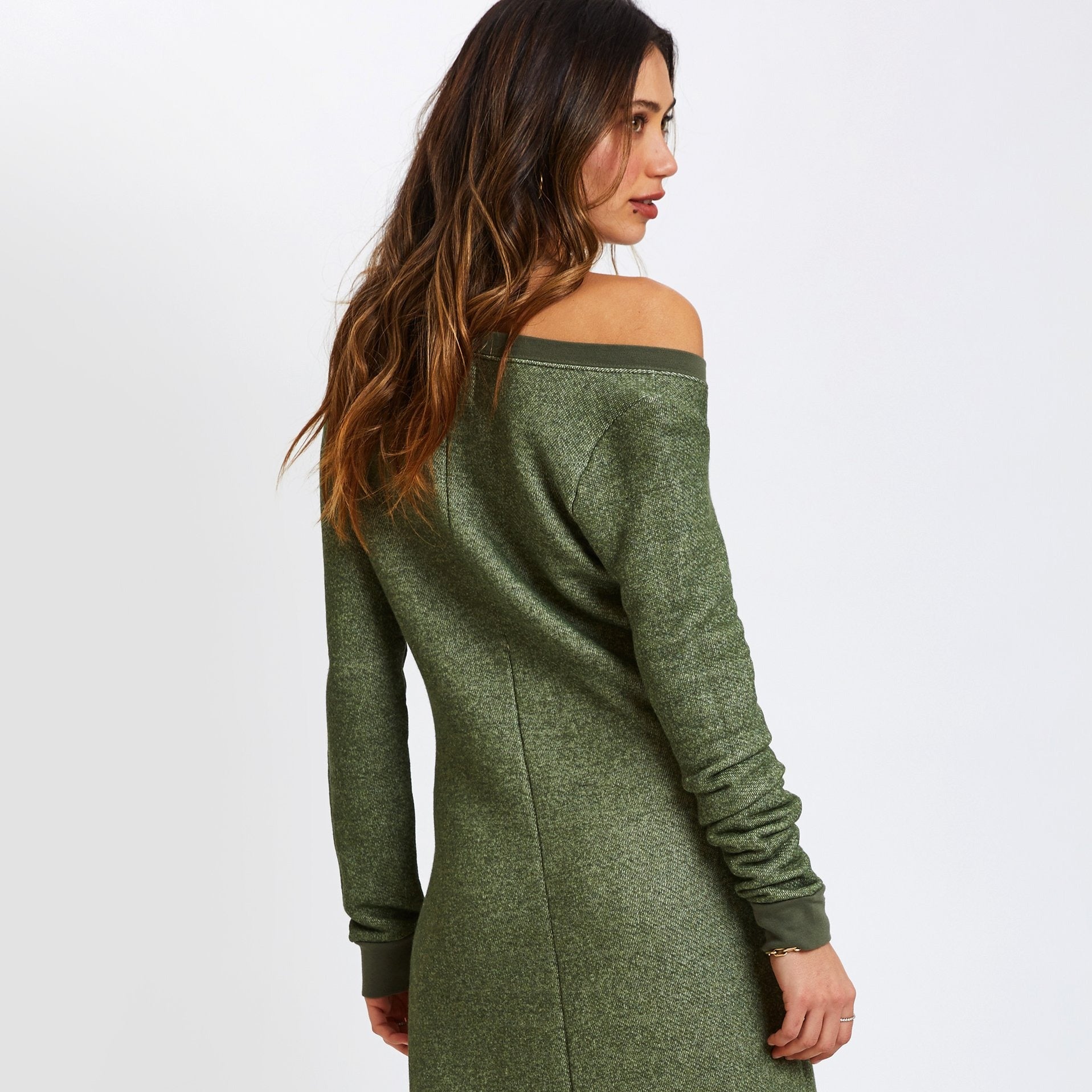 Sol Angeles, Roma Slouch Dress in Olive - Boutique Dandelion