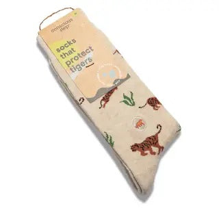 Conscious Step, Socks That Protect Tigers - Bold Tigers - Boutique Dandelion