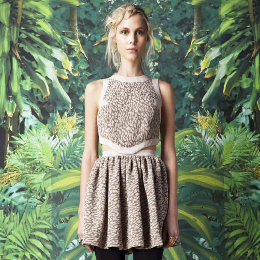 Cameo, Armadillo Dress XS / PUTTY LEOPARD Cameo, Armadillo Dress XS / PUTTY LEOPARD