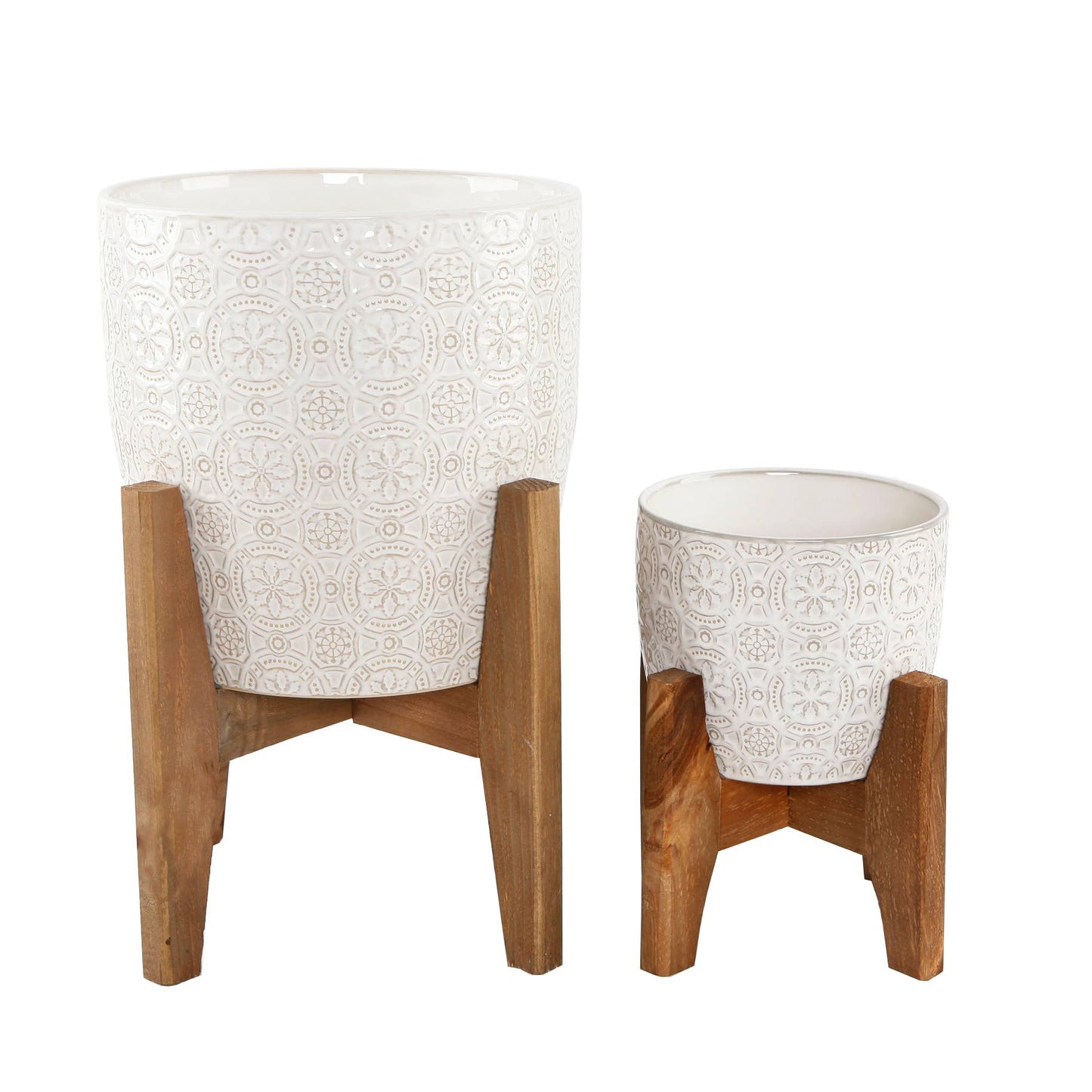 Cathedral Ceramic Planter on Stand