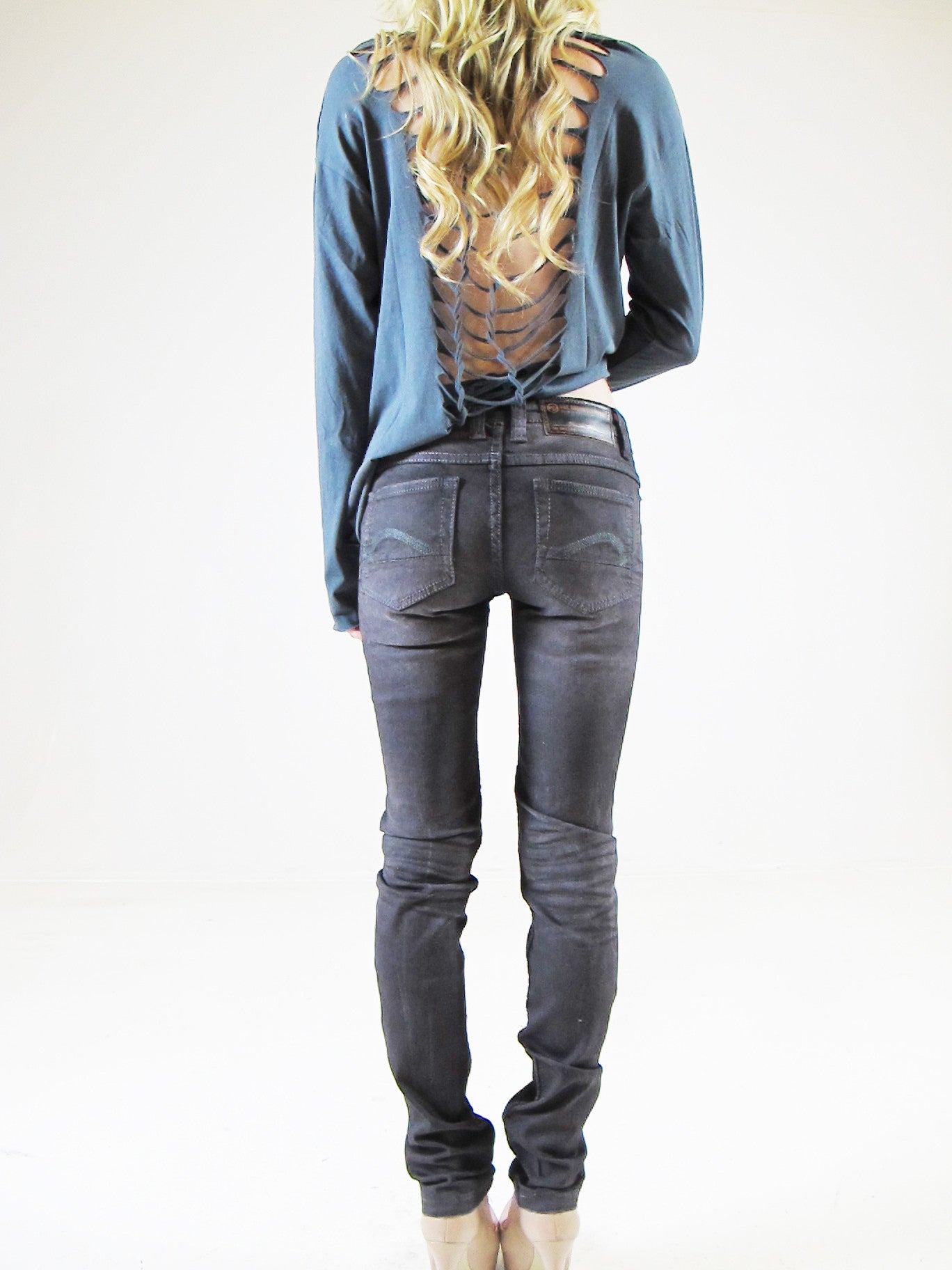 OGE, Memphis Skinny Leg Denim, Denim, One Green Elephant, Boutique Dandelion - Boutique Dandelion