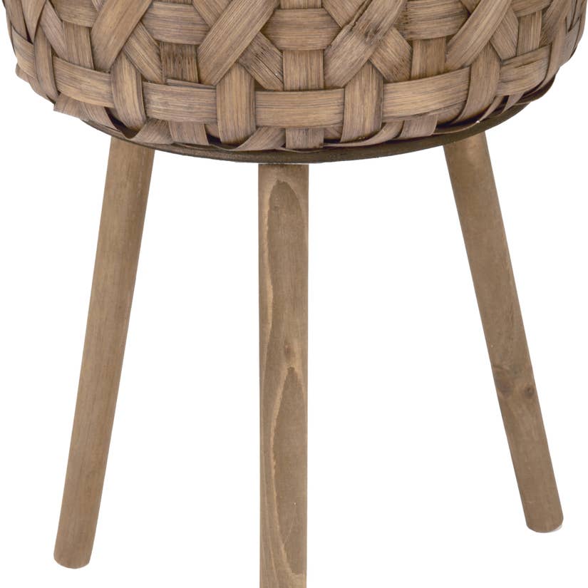 Natural Wood Bin Planter