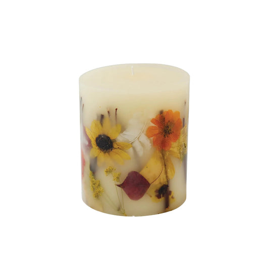Rosy Rings, Honey Tobacco Small Round Botanical Candle