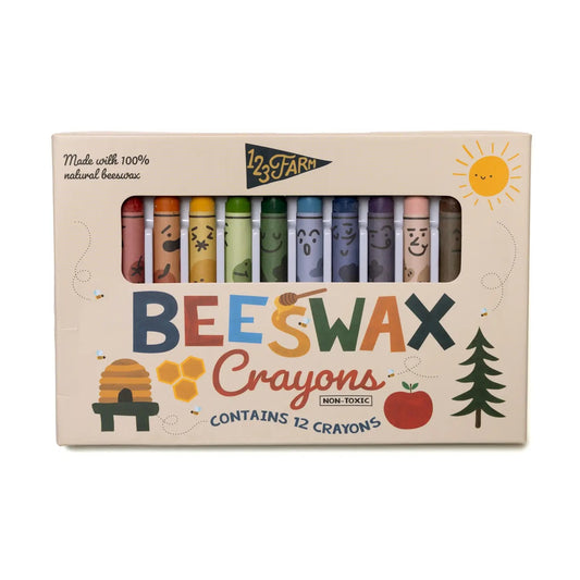 12 Beeswax Crayons – Non-Toxic, Kid-Friendly Design