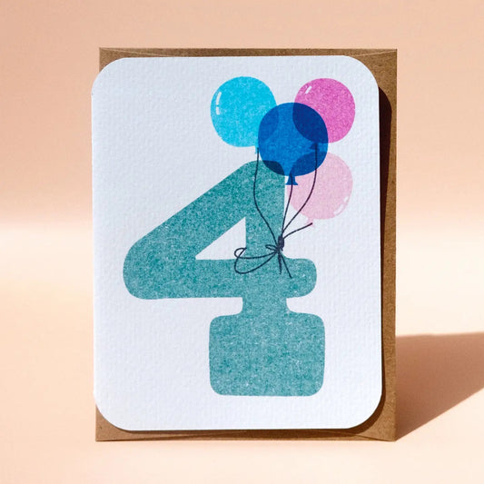4th Birthday Card