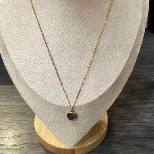 Amethyst Stone Necklace