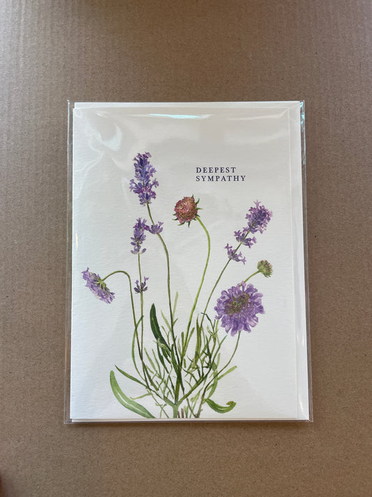 Deepest Sympathy Fine Art Blank Greeting Cards By Julie Kavanagh