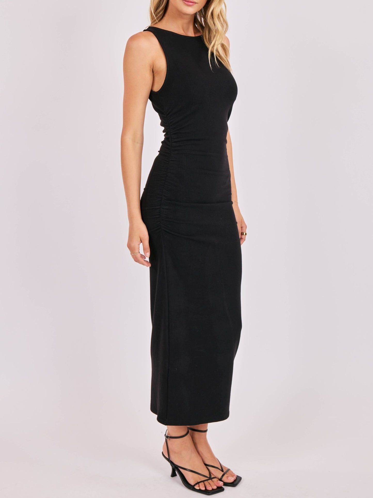 Willowbrook Knit Ruched Midi Dress