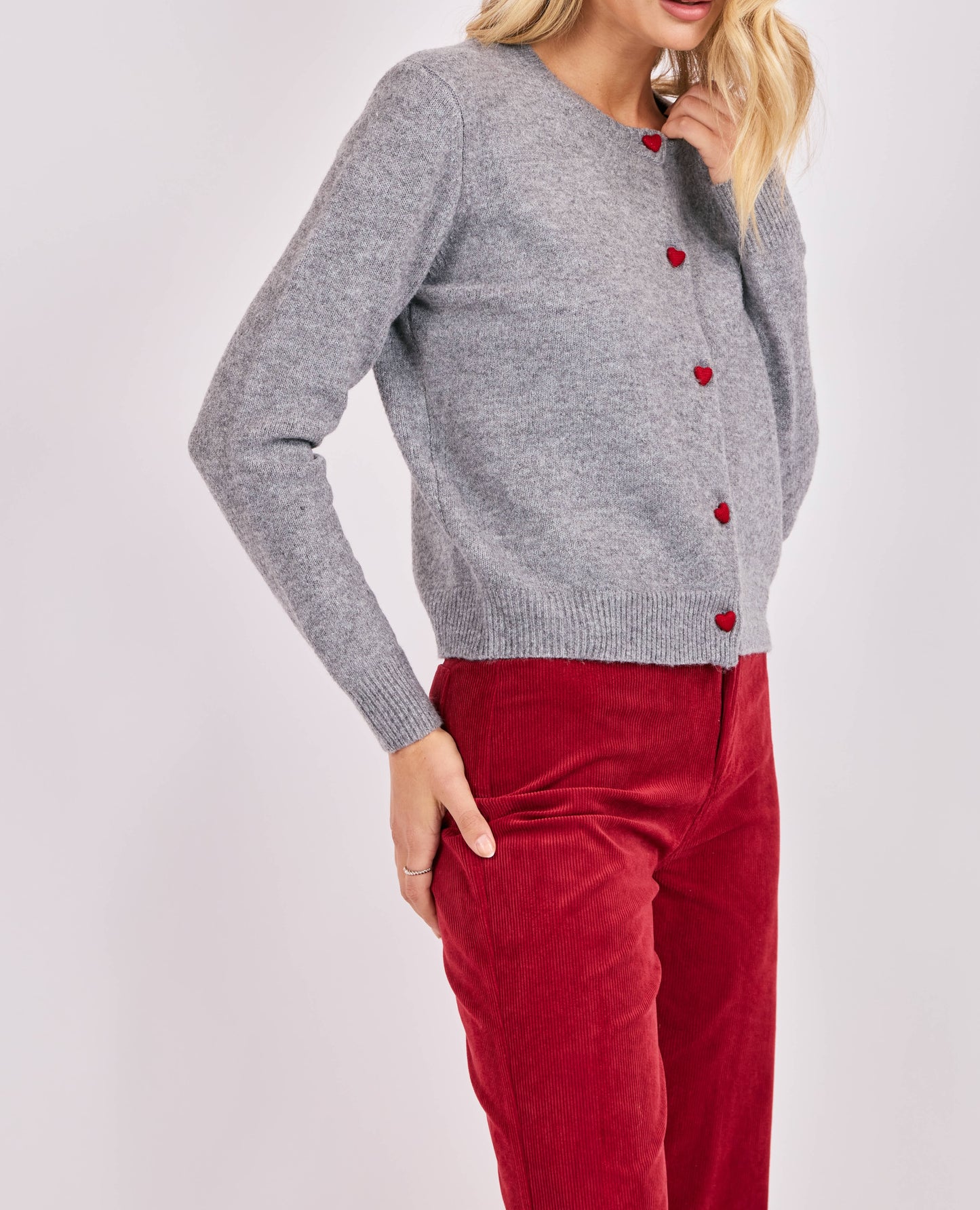 Leighton Heart Button Cardi