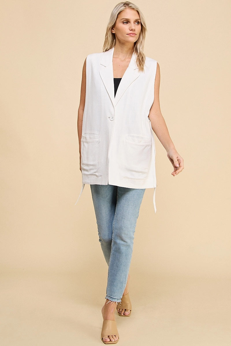 Allie Rose, Vest Jacket With Side Strap