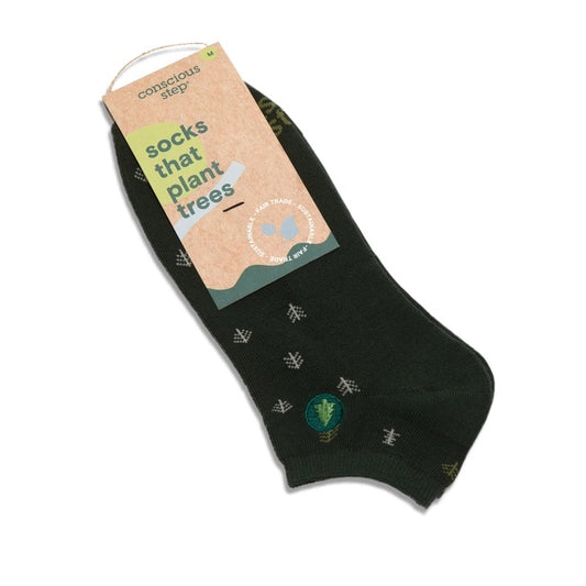 Conscious Step, Ankle Socks That Plant Trees - Dark Green Forest - Boutique Dandelion