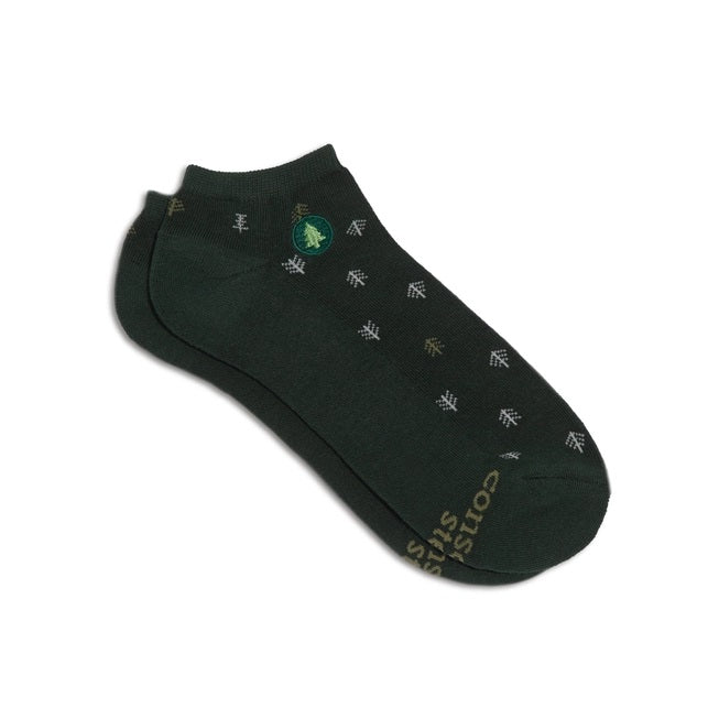 Conscious Step, Ankle Socks That Plant Trees - Dark Green Forest - Boutique Dandelion