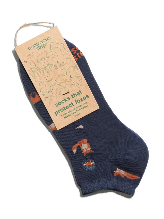 Conscious Step, Ankle Socks That Protect Foxes - Feelin' Foxy