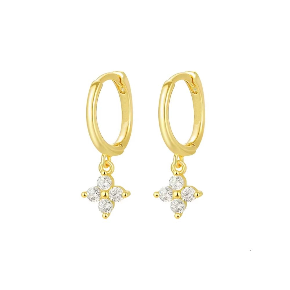 Aces x Spades, Lise Petite Clover Dangle Earrings