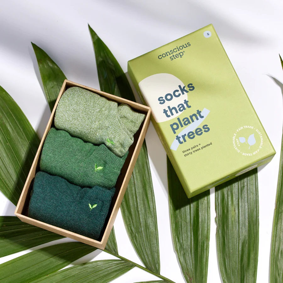 Conscious Step, Boxed Set Ankle Socks That Plant Trees - Boutique Dandelion