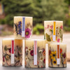 Rosy Rings, Honey Tobacco Small Round Botanical Candle