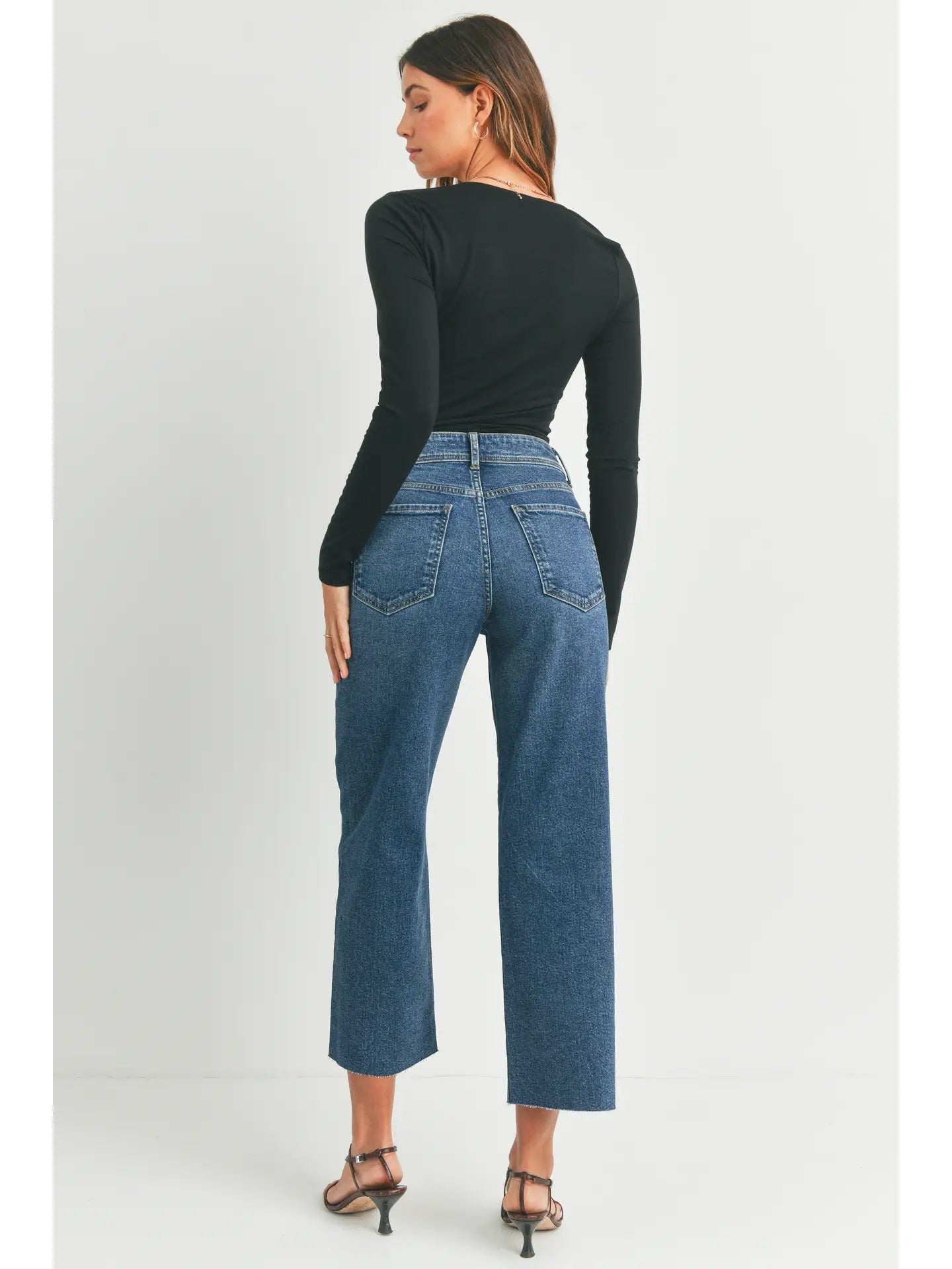 The Nautical Wide Leg Dark Denim