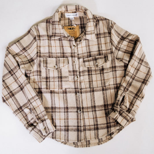Family Matching Beige Flannel - Women