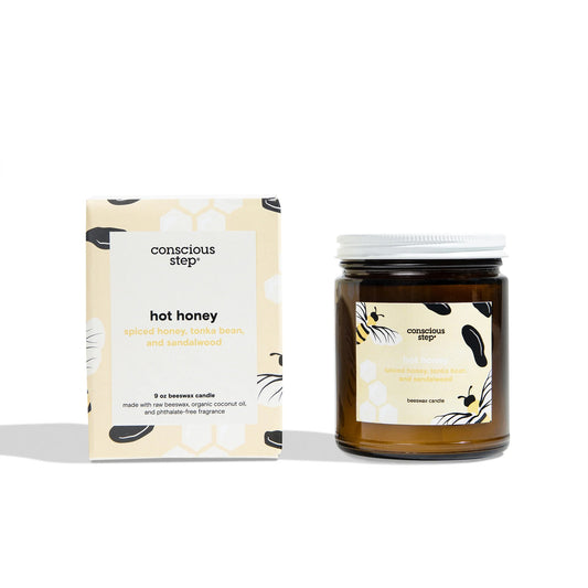 Conscious Step, Candles That Give Books - Hot Honey - Boutique Dandelion