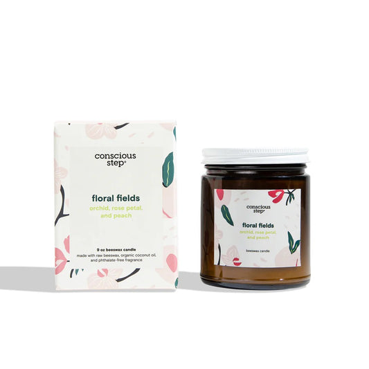 Conscious Step, Candles That Support Mental Health - Floral Fields - Boutique Dandelion