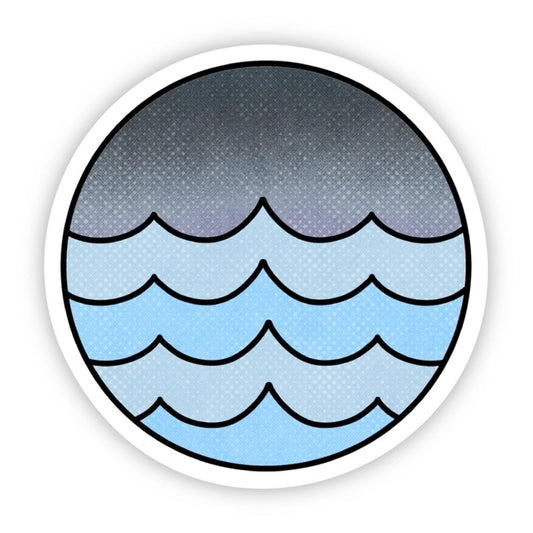 Big Moods, Cancer Water Element Zodiac Vinyl Sticker - Boutique Dandelion