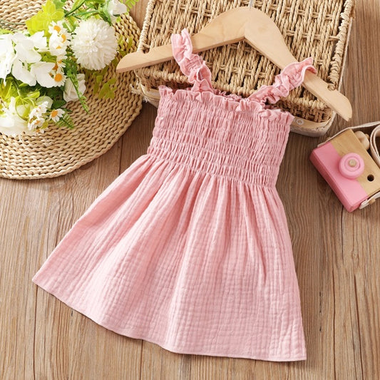 Cotton Smocked Dress for Baby Girl