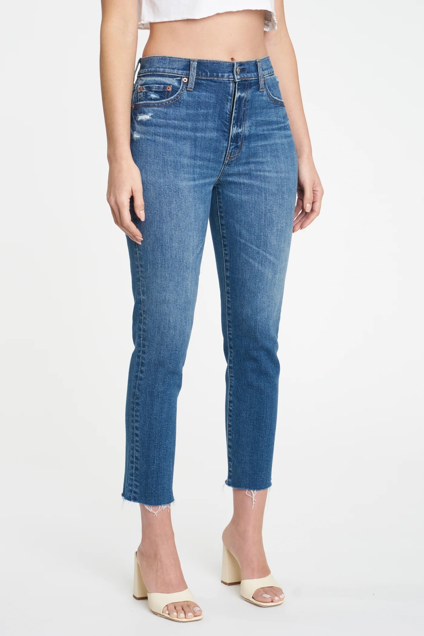 Daze, Daily Driver High Rise Skinny Straight in Kiss Me - Boutique Dandelion